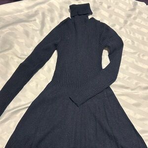 Abercrombie & Fitch navy blue sweater dress